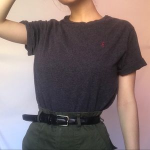 gray polo ralph lauren t-shirt